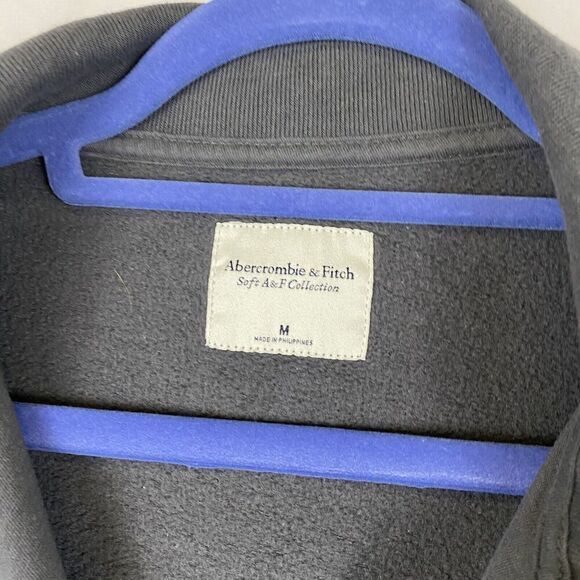 Abercrombie & Fitch Women's Grey Sleeveless half zip sweatshirt Medium - Picture 2 of 5